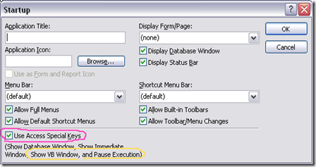 Aggregated Intelligence: Microsoft Access 2003 - Debug not working!